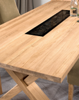 Table de salle à manger fixe en chêne NAPOLI 40 | LoftStory
