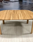 Table de salle à manger ronde à rallonge en chêne massif Victoria | VESKOR