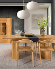 Table à manger à rallonges en chêne LONDRES 40 | LoftStory