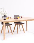Table de salle à manger à rallonge en bois massif DITA | KARPIS