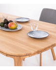 Table de salle à manger à rallonge en bois massif hêtre ou chêne IKONA | KARPIS