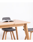 Table de salle à manger à rallonge en bois massif hêtre ou chêne KAMBIO 2 | KARPIS