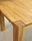 Table de salle à manger rectangulaire extensible en chêne BALDER jusqu'à 5 m | VESKOR