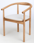 Lot de 2 ou 4 chaises tapissées en chêne massif Lea | VESKOR