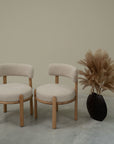 Lot de 2 chaises en bois de chêne massif Lova | VESKOR