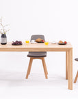 Table de salle à manger à rallonge en bois massif DITA | KARPIS