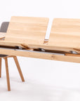 Table de salle à manger à rallonge en bois massif DITA | KARPIS