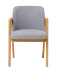 Lot de 2 ou 4 chaises de salle à manger Chill, structure en chêne massif, rembourrées | VESKOR