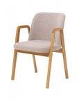 Lot de 2 ou 4 chaises de salle à manger Chill, structure en chêne massif, rembourrées | VESKOR