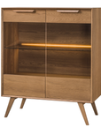 Vitrine en chêne LEO 16 | LoftStory