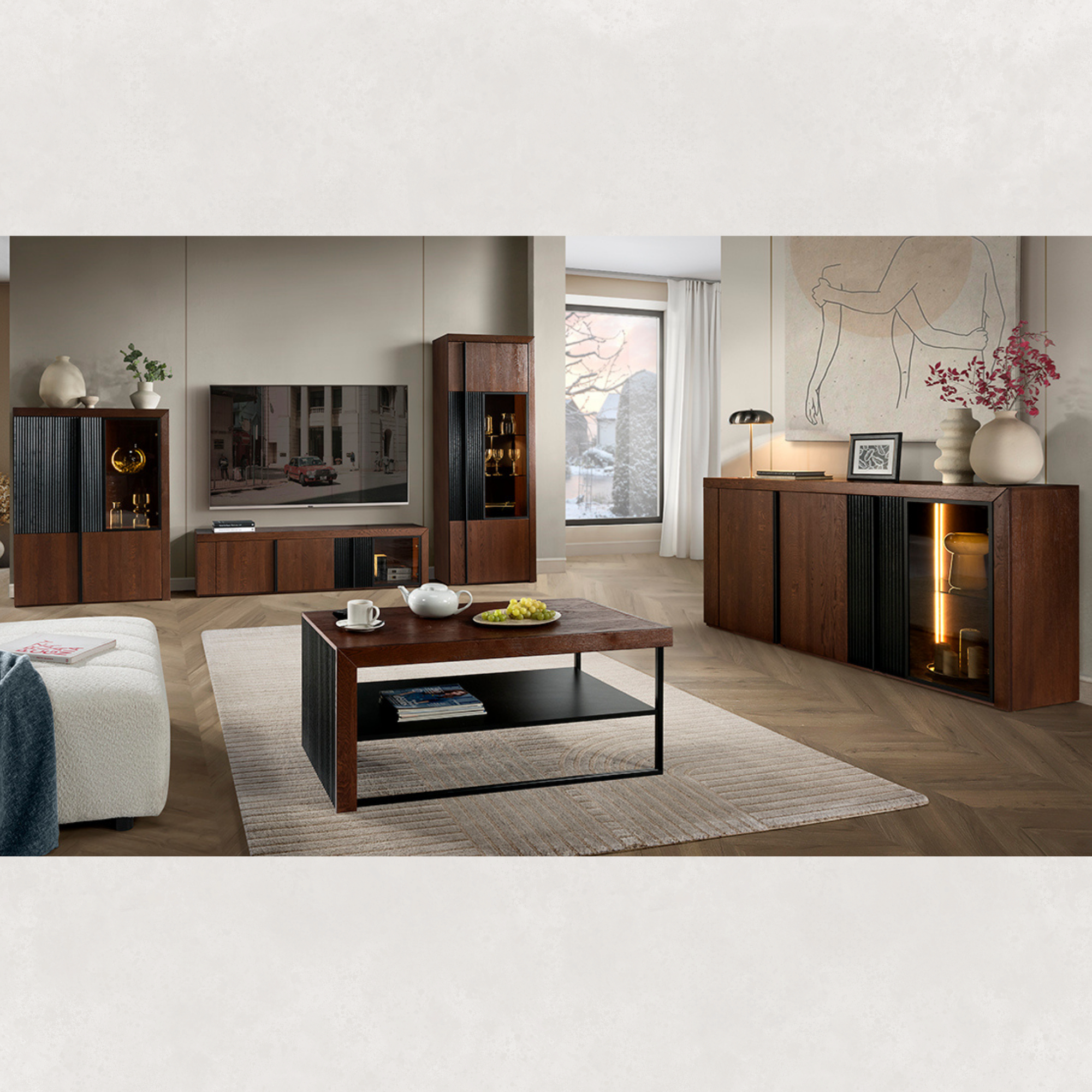 Vitrine en chêne PARIS 15 | LoftStory