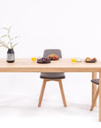 Table de salle à manger fixe en bois massif DITA | KARPIS
