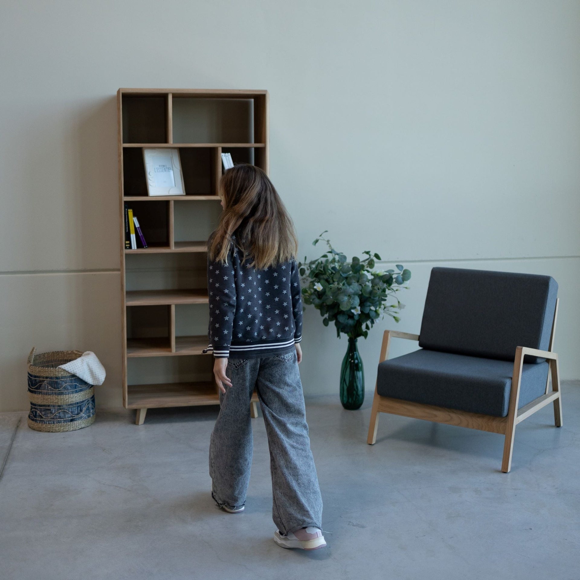 Bibliothèque en bois massif SWEDEN 1 | VESKOR