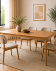 Table de salle à manger en chêne MINURA 40 | LoftStory