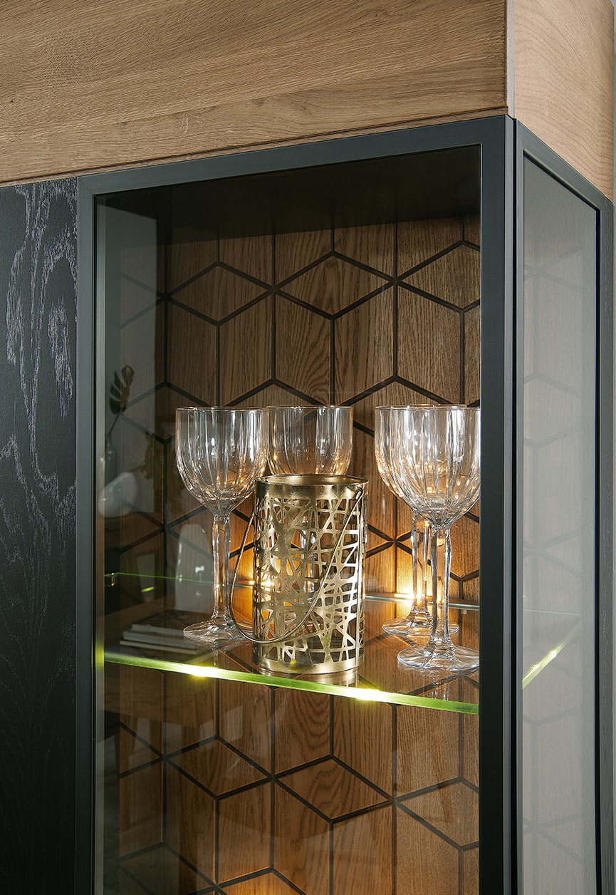 Vitrine en chêne MOZAIK 10 | LoftStory