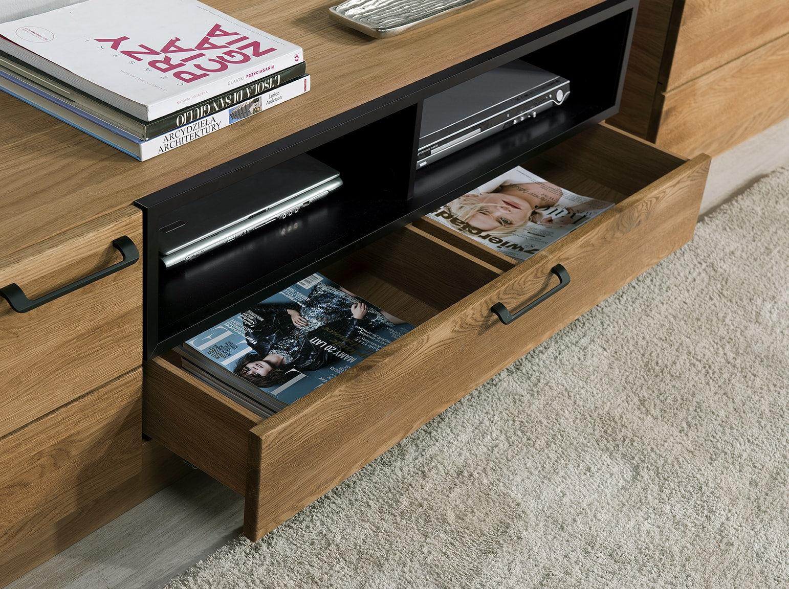 Meuble TV en chêne MOZAIK 25 | LoftStory