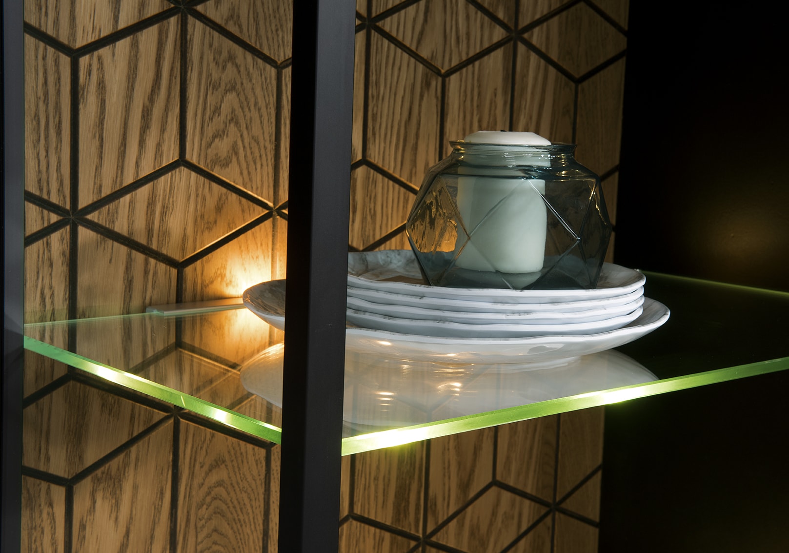Vitrine en chêne MOZAIK 10 | LoftStory