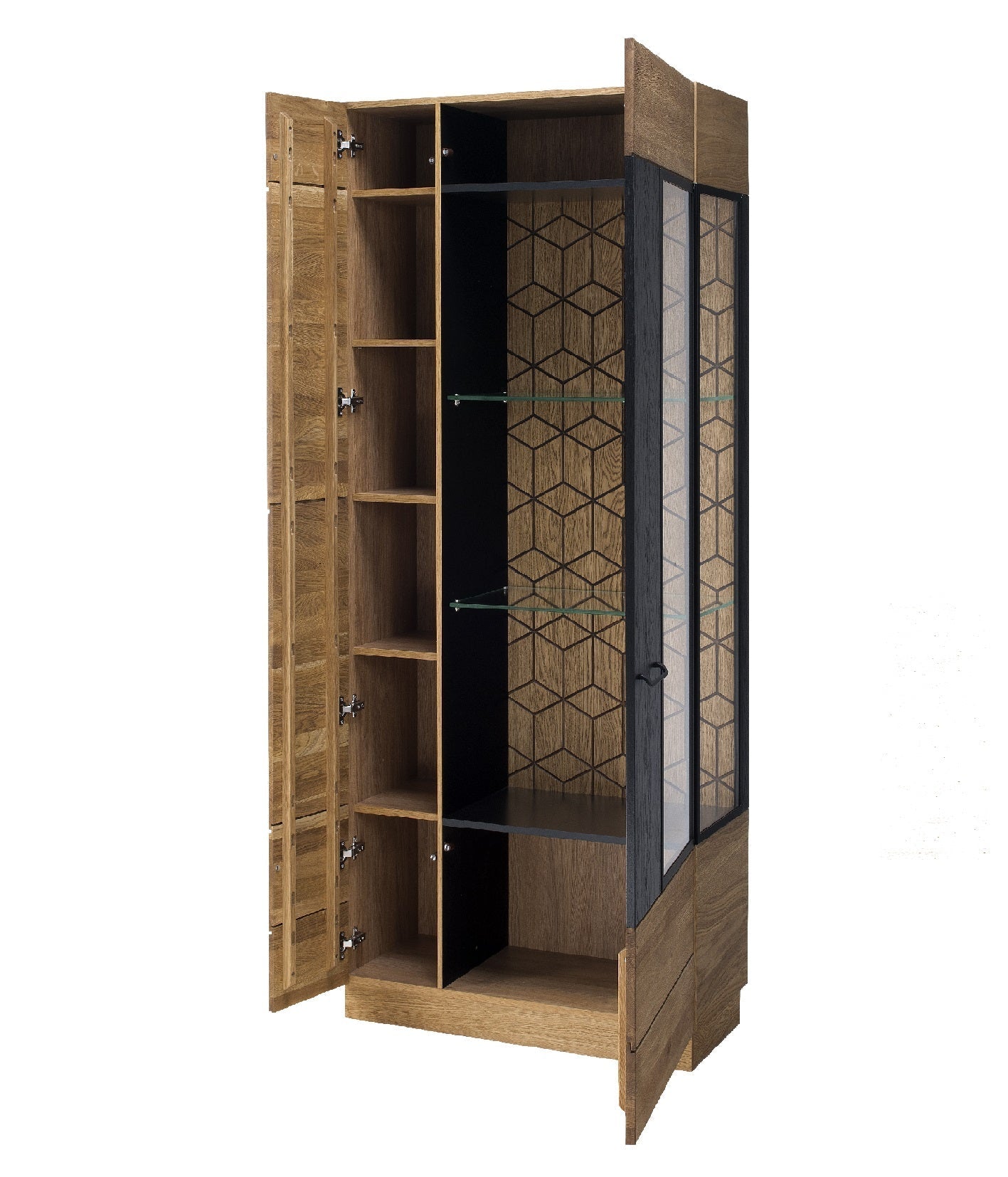 Vitrine en chêne MOZAIK 12 | LoftStory