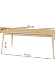 Table de salle à manger à rallonge en chêne massif MALMO 2 | VESKOR