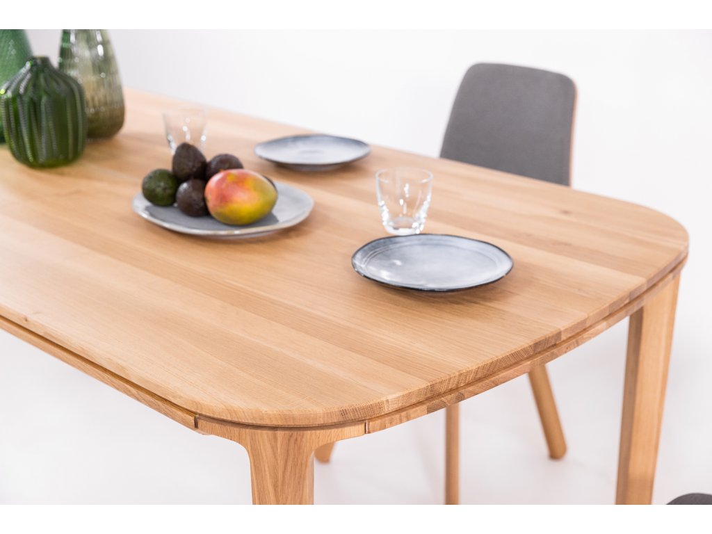 Table de salle à manger fixe en hêtre ou chêne massif IKONA | KARPIS