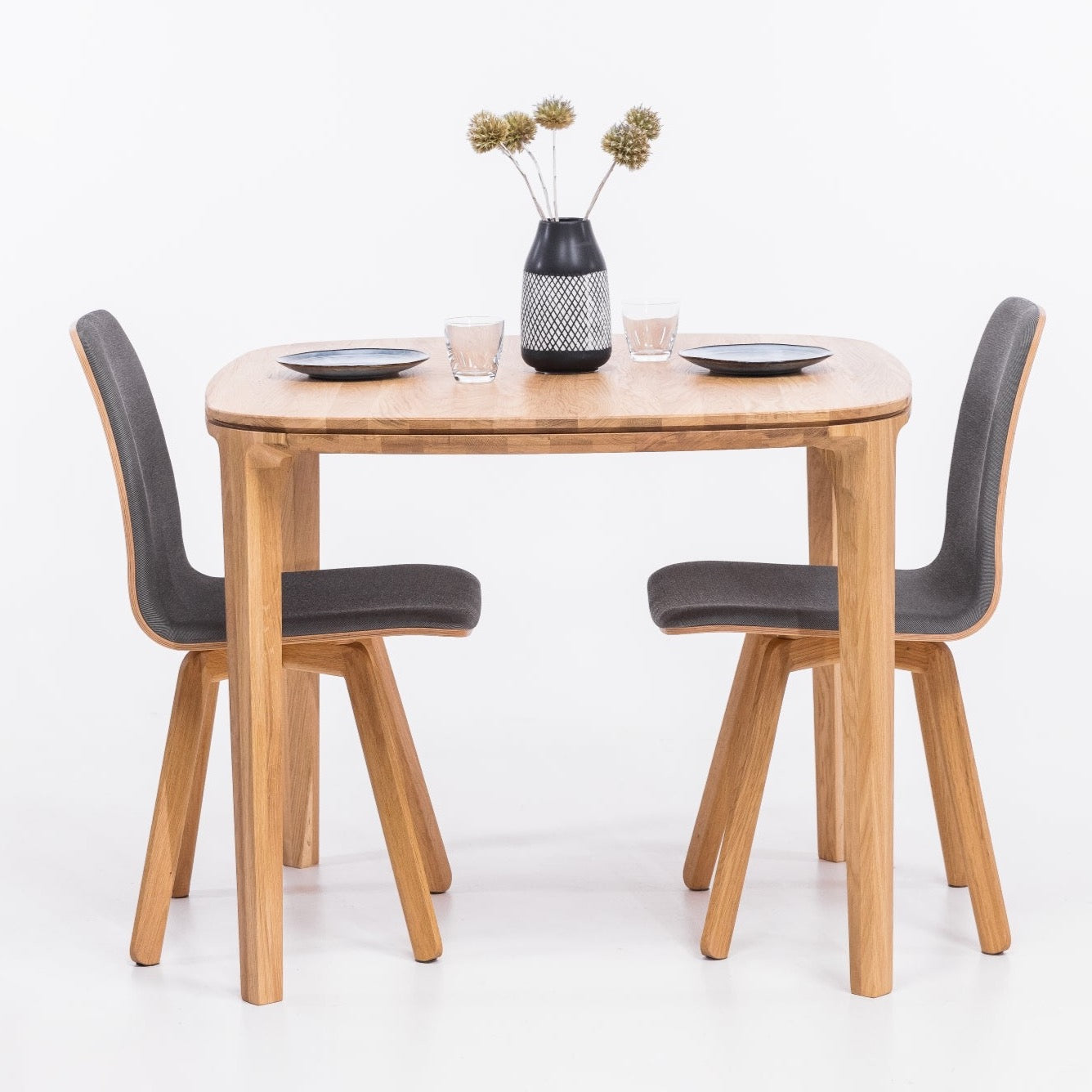 Table de salle à manger fixe en hêtre ou chêne massif IKONA | KARPIS