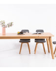 Table de salle à manger à rallonge en bois massif hêtre ou chêne KAMBIO 2 | KARPIS