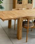 Table de salle à manger rectangulaire extensible en chêne BALDER jusqu'à 5 m | VESKOR