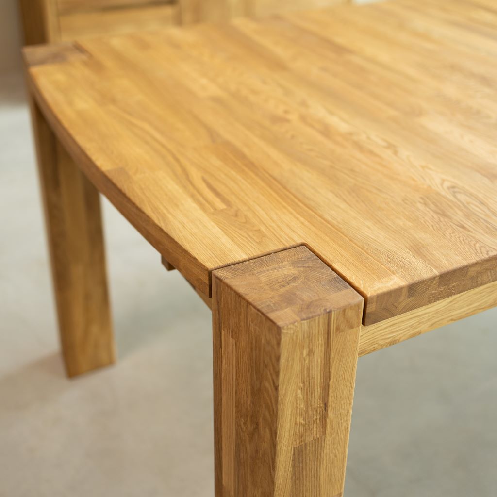 Table de salle à manger rectangulaire extensible en chêne BALDER jusqu'à 5 m | VESKOR
