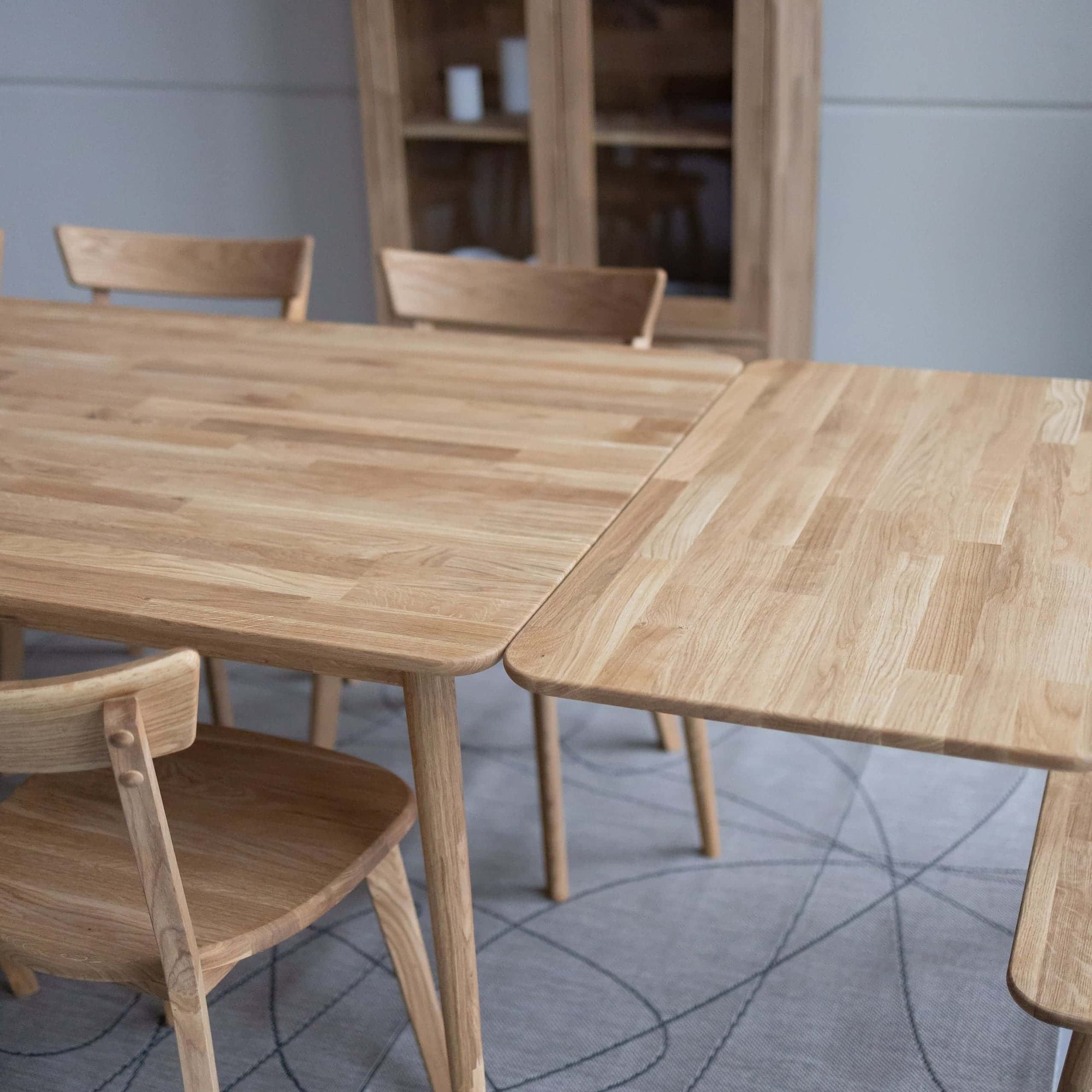 Table de salle à manger à rallonge en chêne massif MALMO 2 | VESKOR