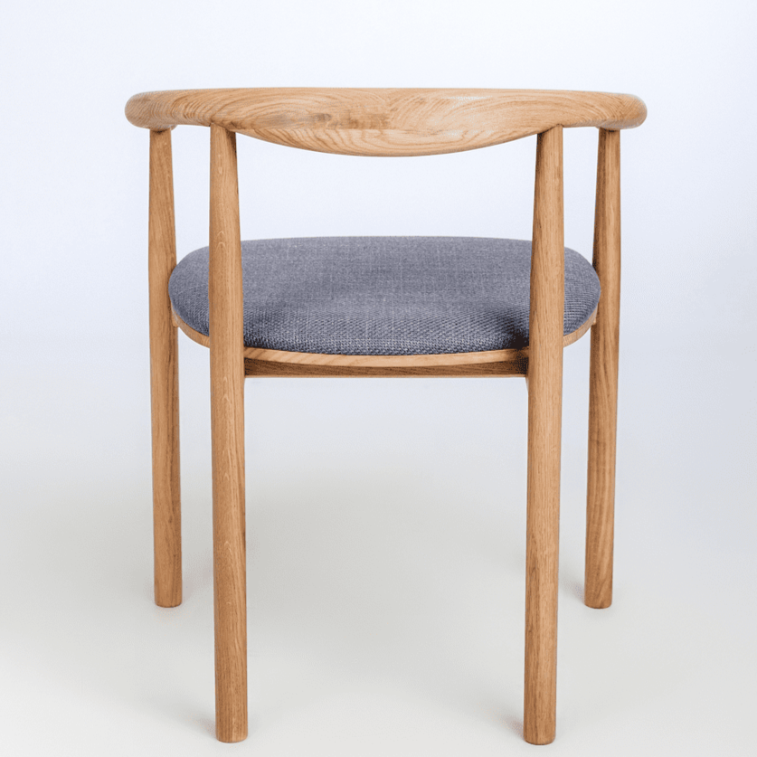 Lot de 2 ou 4 chaises tapissées en chêne massif Lea | VESKOR