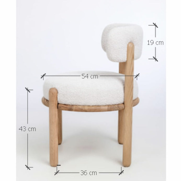 Lot de 2 chaises en bois de chêne massif Lova | VESKOR