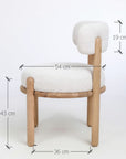 Lot de 2 chaises en bois de chêne massif Lova | VESKOR