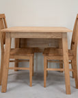 Table de salle à manger carrée à rallonge en bois de chêne massif TOMAS | VESKOR