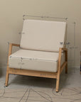 Fauteuil en bois massif SUÈDE | VESKOR