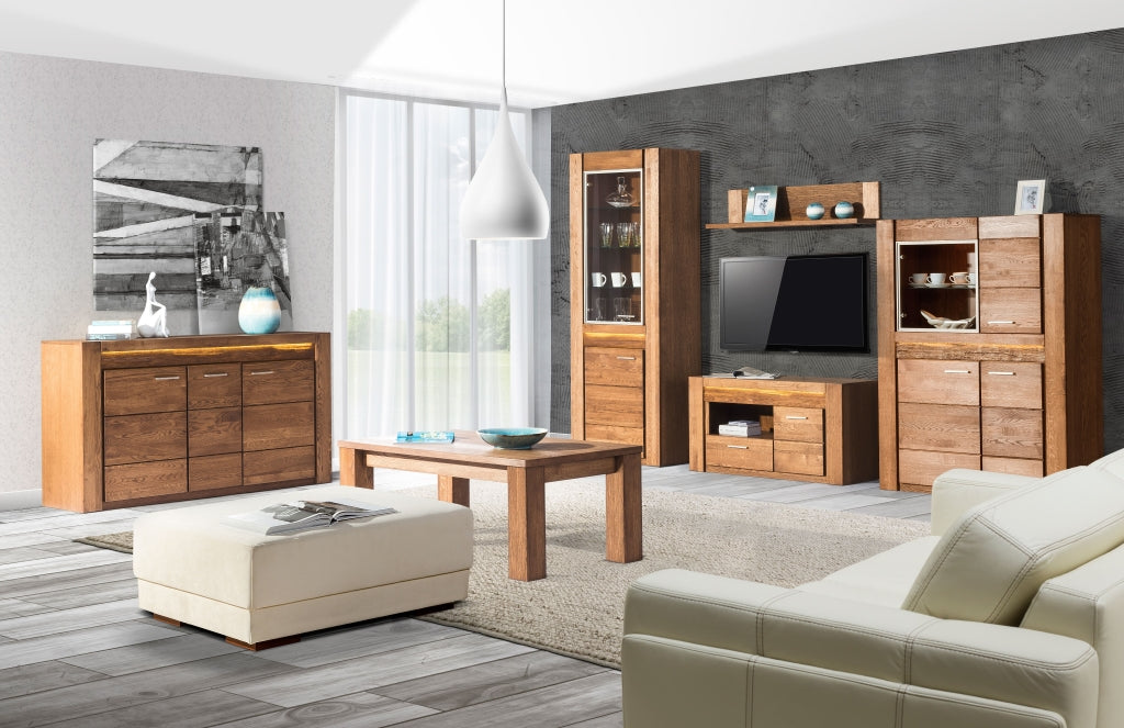 Meuble TV en chêne rustique VELVET 24 | LoftStory