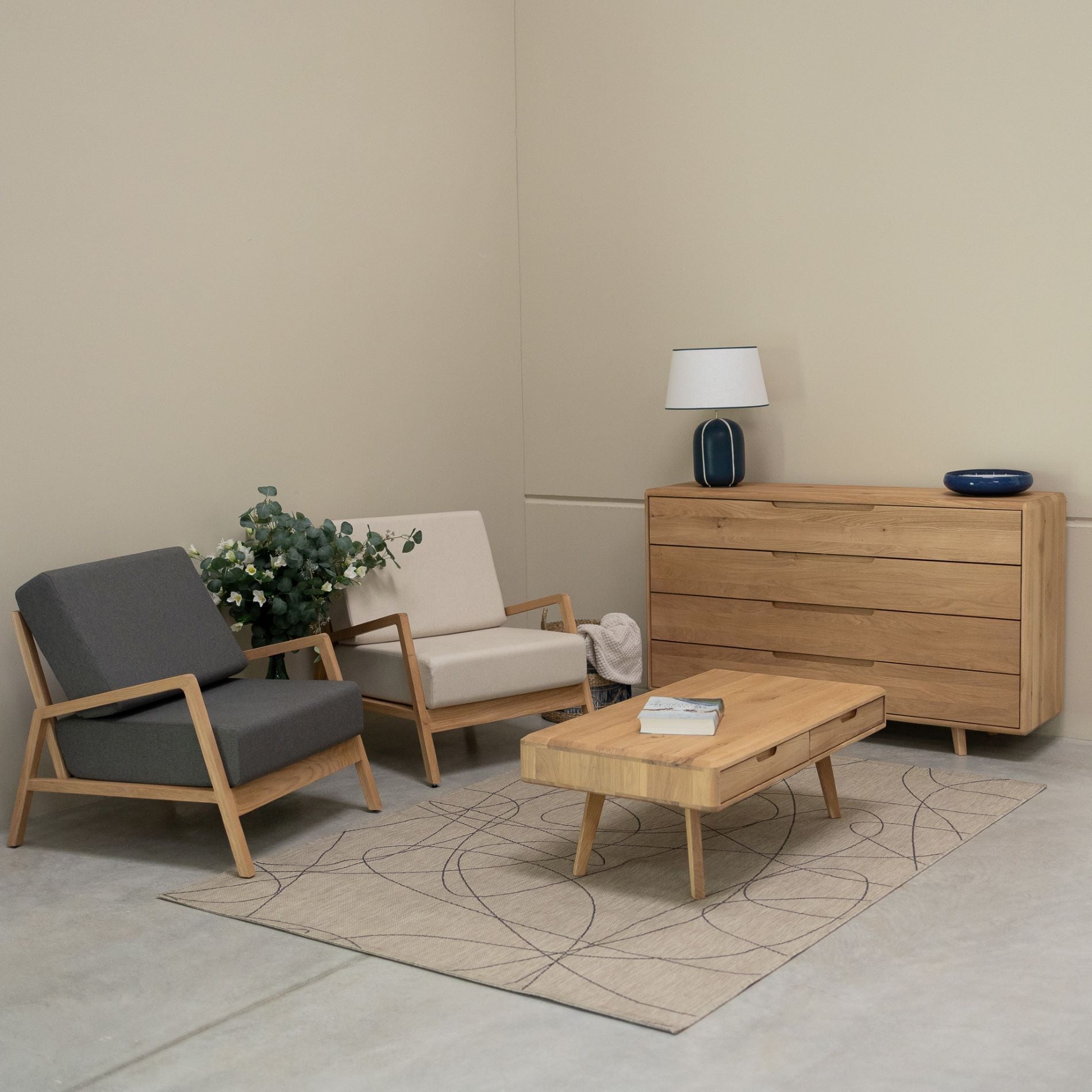 Table basse en bois massif SWEDEN | VESKOR