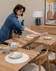 Table de salle à manger extensible en bois massif SWEDEN | VESKOR