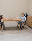 Table de salle à manger fixe en bois massif SUÈDE | VESKOR