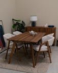 Table de salle à manger fixe en bois massif SUÈDE | VESKOR