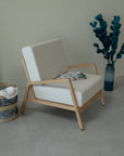 Fauteuil en bois massif SUÈDE | VESKOR