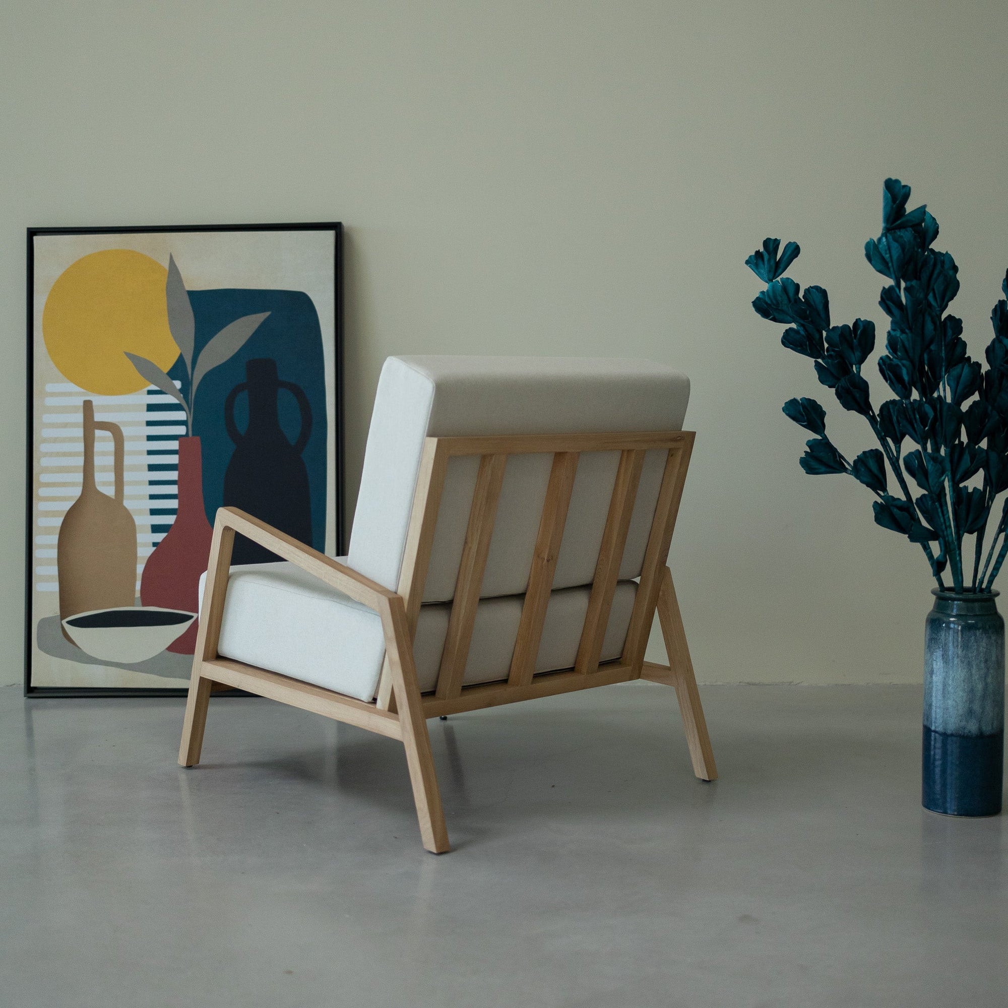 Fauteuil en bois massif SUÈDE | VESKOR