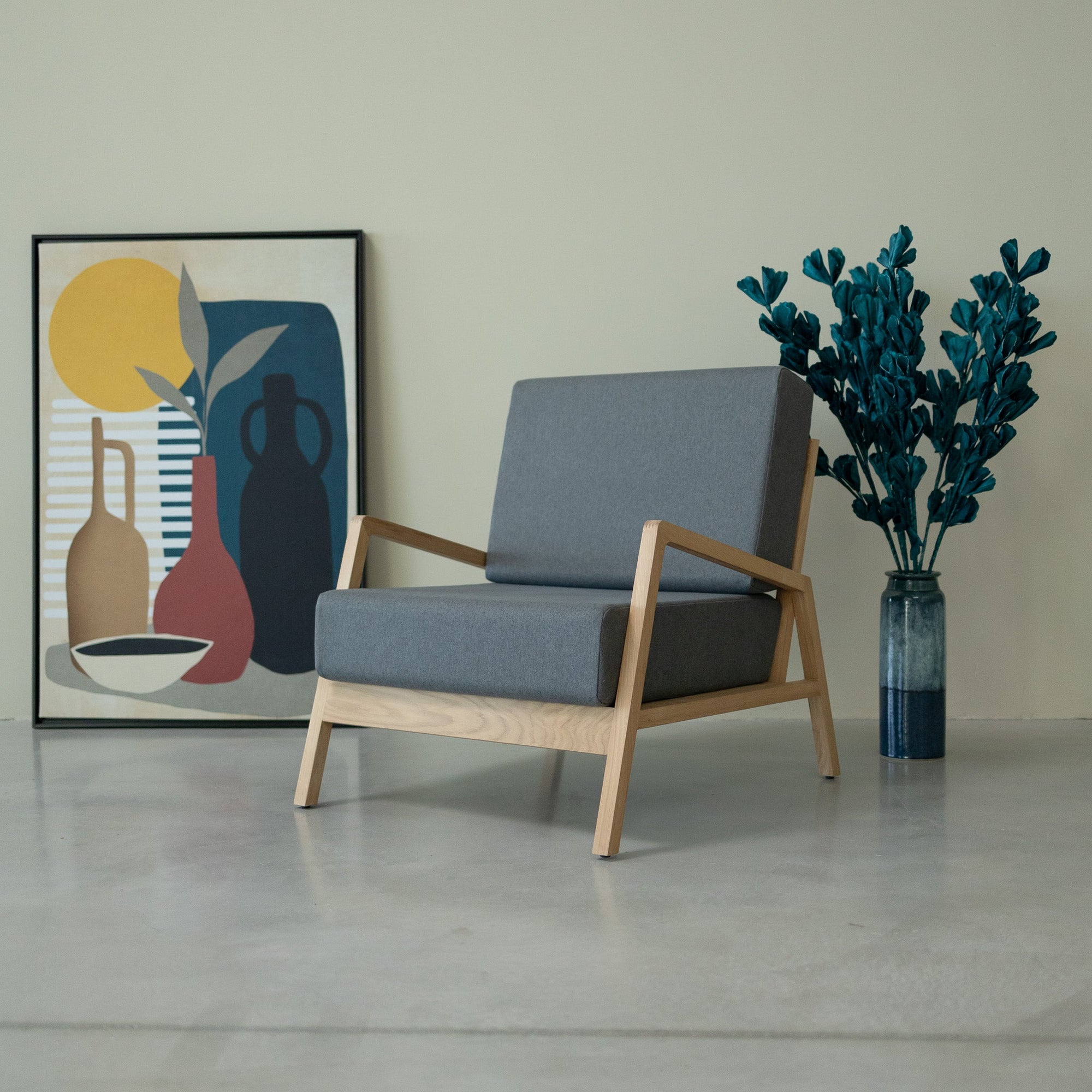 Fauteuil en bois massif SUÈDE | VESKOR