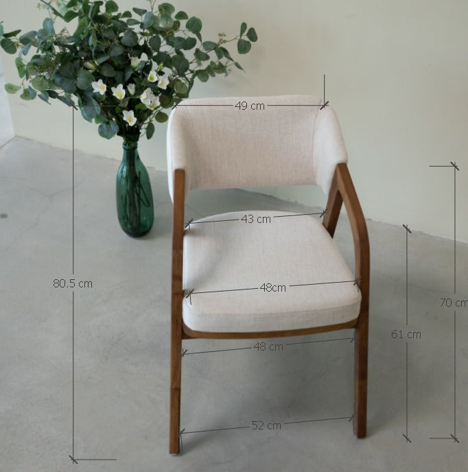 Chaise en bois massif chêne ou noyer SUÈDE | VESKOR