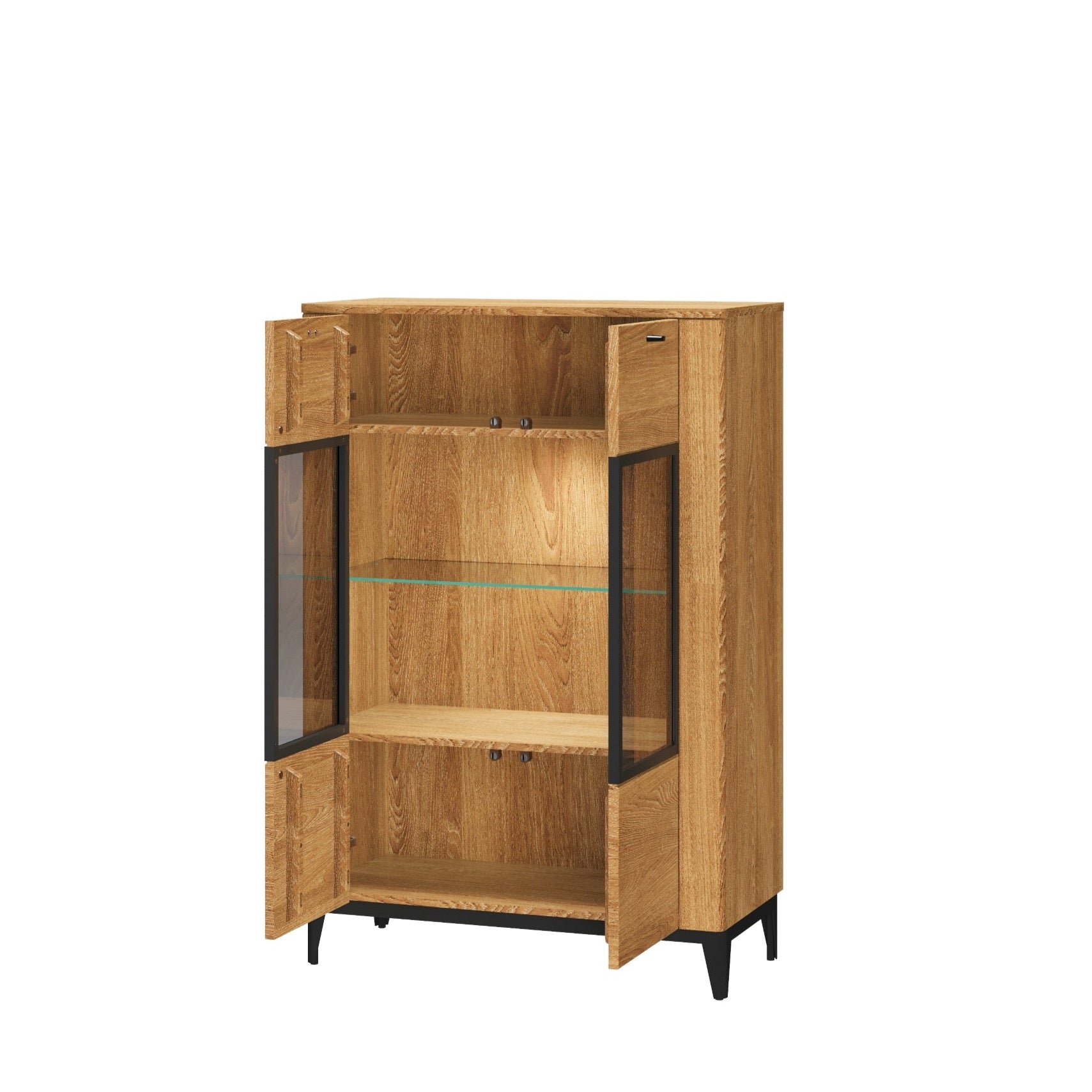 Vitrine en chêne OPORTO 15 | LoftStory