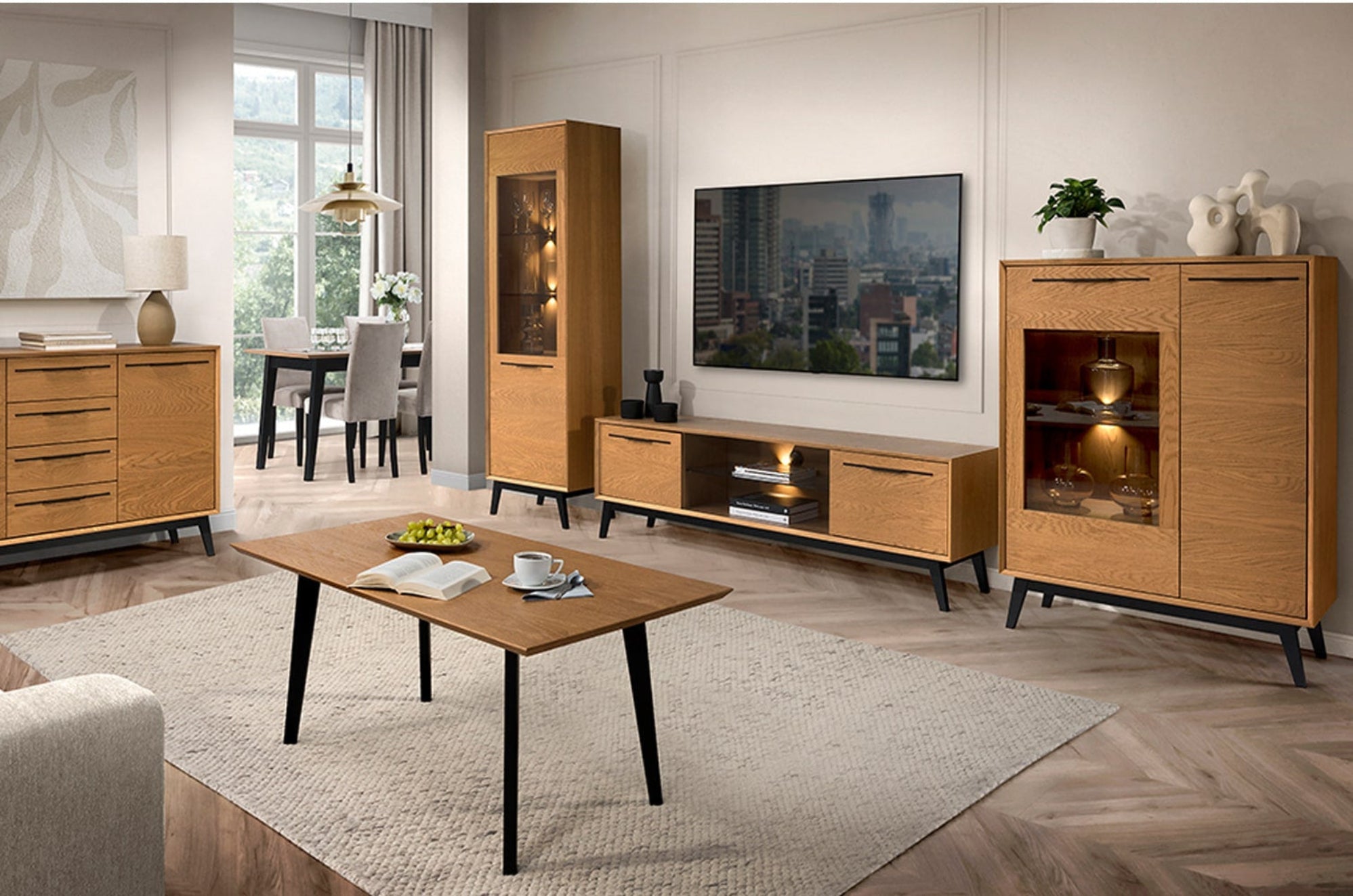 Table à manger extensible en chêne LAZURE 40 | LoftStory