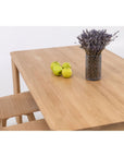 Table de salle à manger fixe en bois massif GOLF | KARPIS