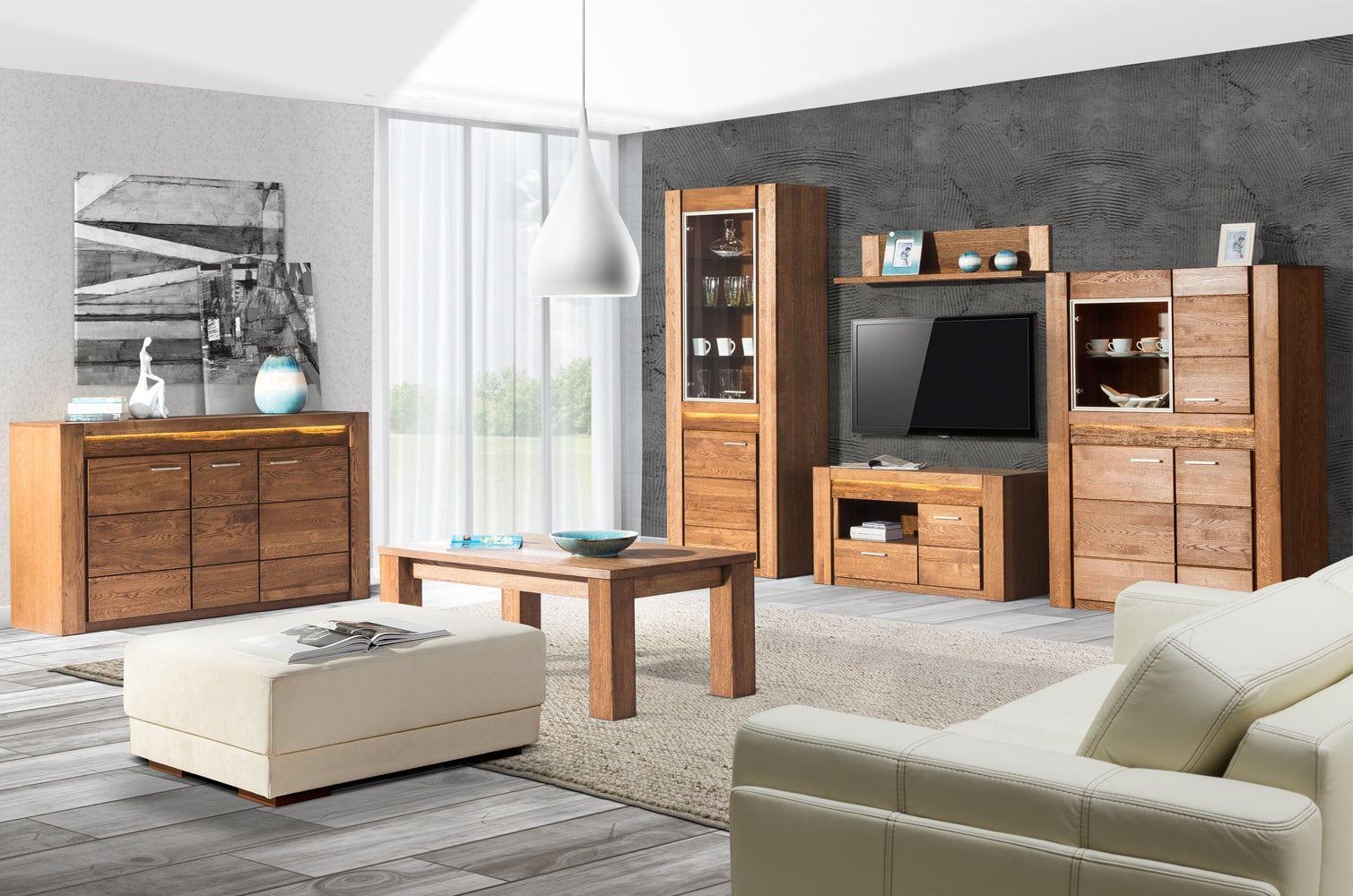 Vitrine en chêne VELVET 11 | LoftStory