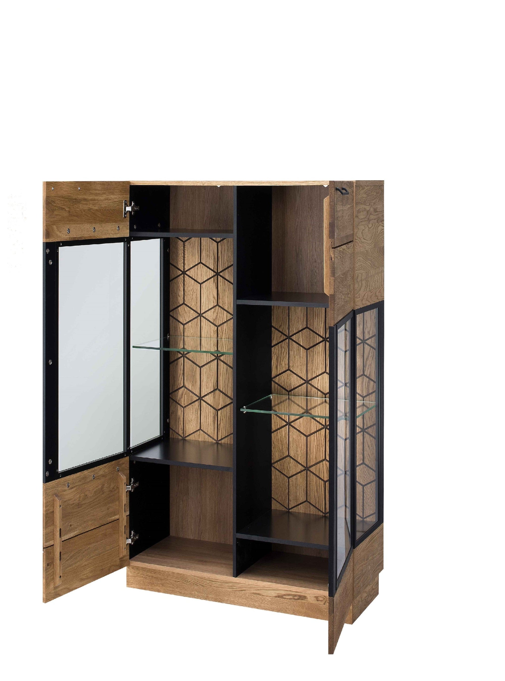 Vitrine en chêne MOZAIK 15 | LoftStory